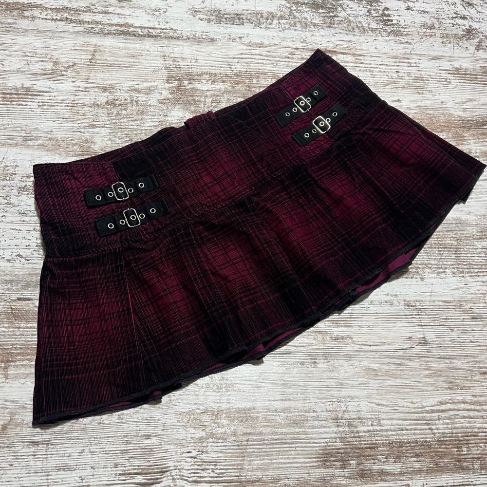 Tripp NYC Pleated Skater Mini Skirt XL y2k